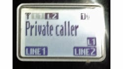 Private Caller Telephone ID