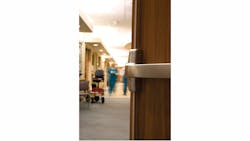 Von Duprin quiet exit device in hospital Von Duprin quiet exit device in hospital