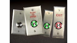 Dortronics pushbuttons with red and green LED indicators