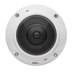 Axis Wall Mount 360 cameras provides overviews of large areas, such as cafeterias or gyms