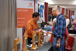 Allegion rep shows product line at CLARK Expo Allegion rep shows product line at CLARK Expo