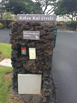 Long range receiver at Hawaiian resort