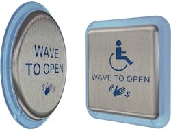 MS21 Touchless Activation Plate uses capacitance technology to detect and trigger activation in automatic doors. MS21 Touchless Activation Plate uses capacitance technology to detect and trigger activation in automatic doors.