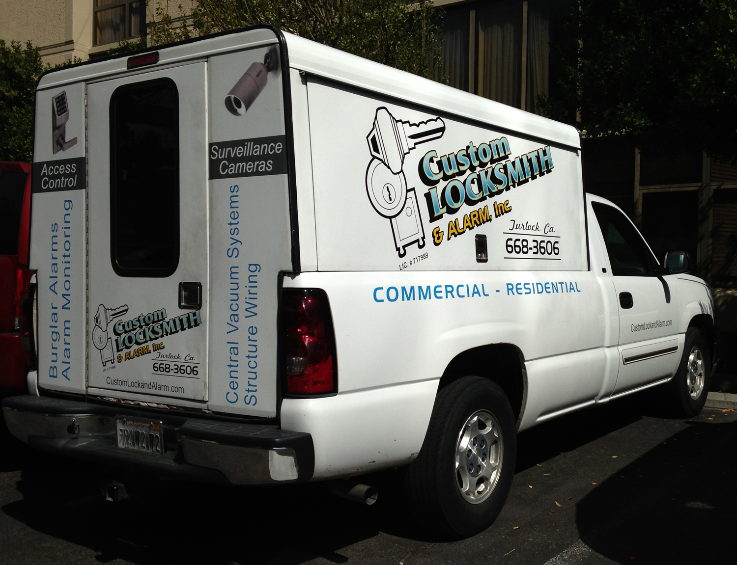 Pickup with Lettering and Graphics