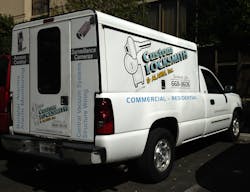 Pickup with Lettering and Graphics Pickup with Lettering and Graphics