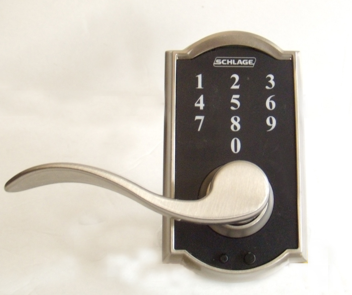 Schlage Touch Camelot Lock with Accent Lever Lock
