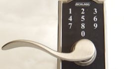 Schlage Touch Camelot Lock with Accent Lever Lock