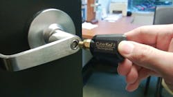 CyberKey opens office door & provides audit trail CyberKey opens office door & provides audit trail