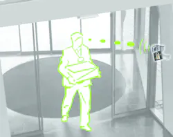 Face readers on doors mean hands-free door access Face readers on doors mean hands-free door access