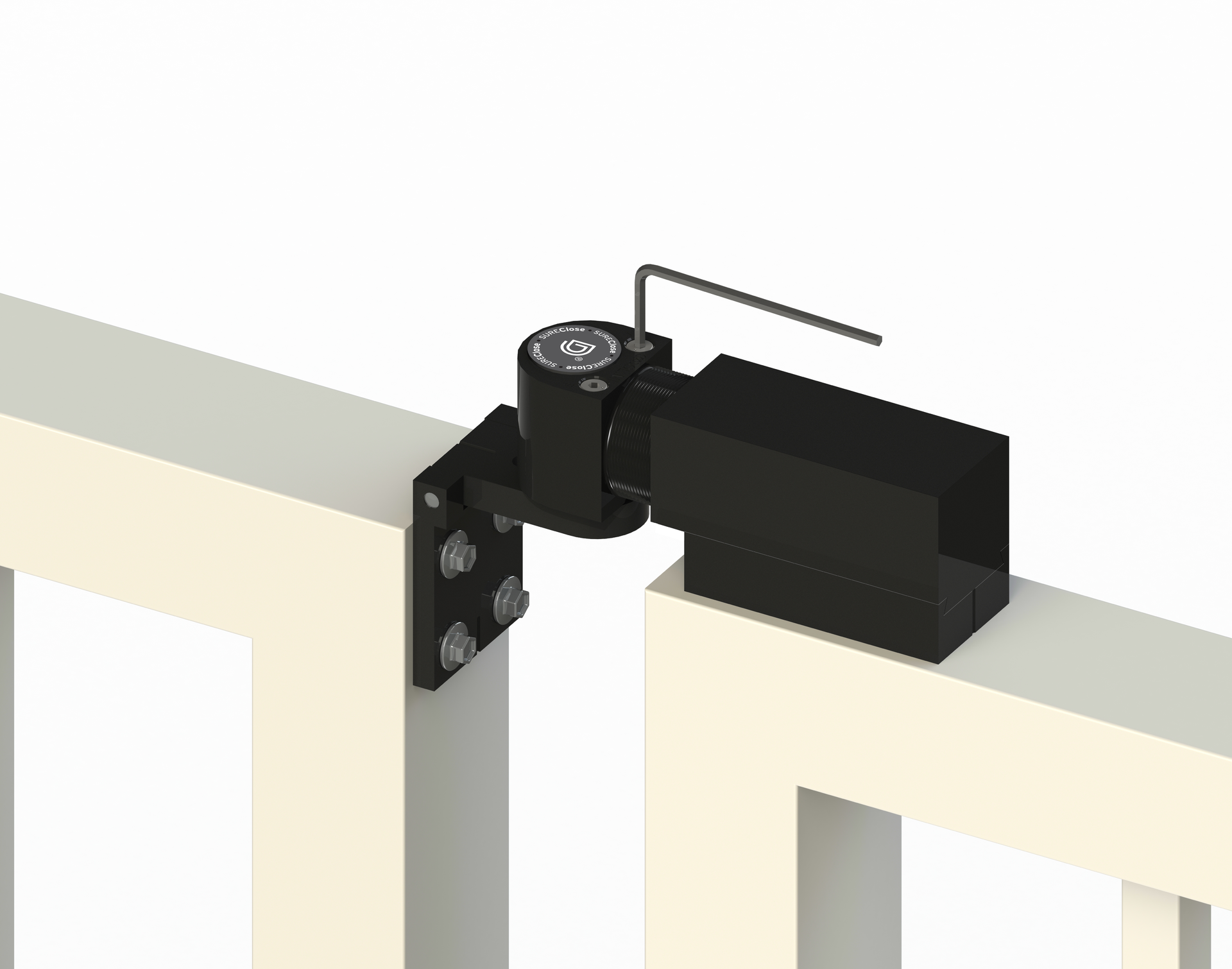 SureClose Easy hydraulic closer, top mounted