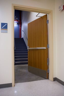 Electrified Hardwar on Stair Door Electrified Hardwar on Stair Door