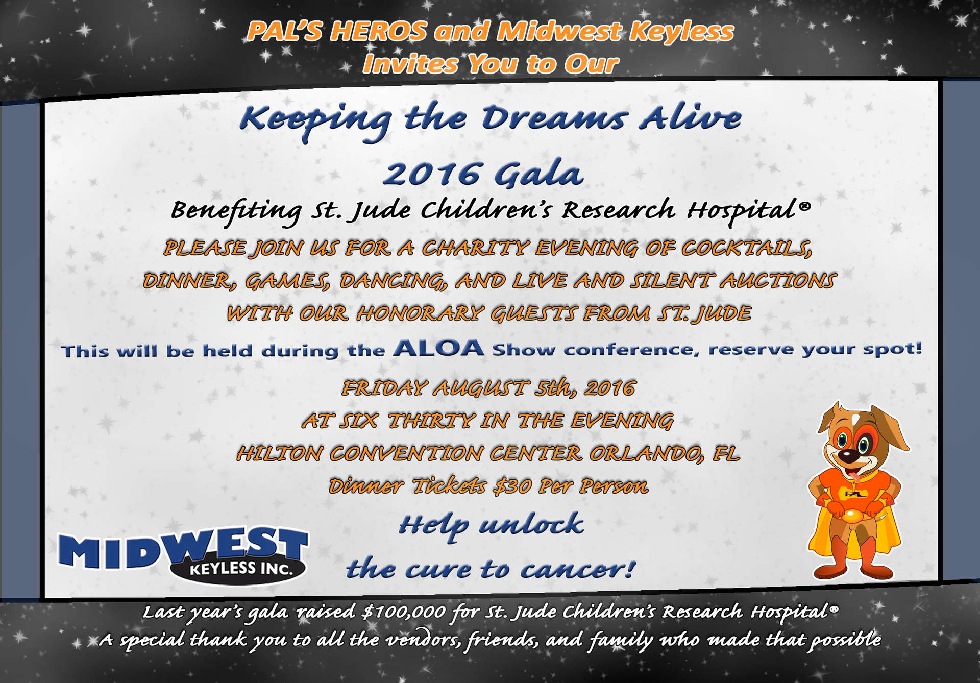 Midwest Keyless party invite