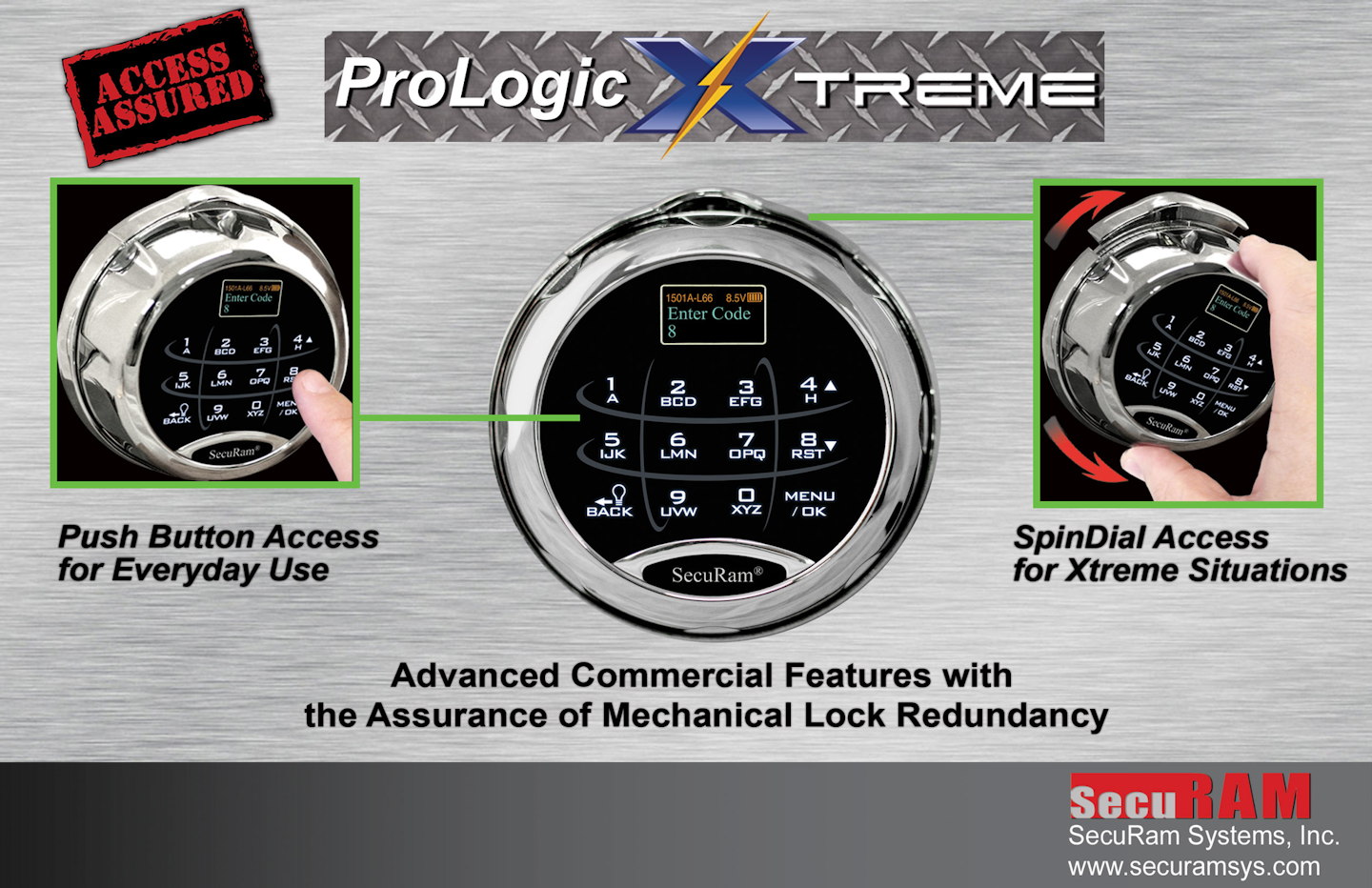 ProLogic Xtreme A Redundant Commercial Safe Lock From SecuRam Systems, Inc. Locksmith Ledger