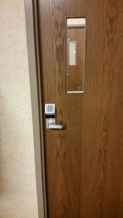 Alarm Lock access control added to hospital opening Alarm Lock access control added to hospital opening