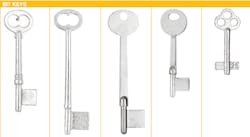 Bit key samples from the Ilco Key Systems catalog Bit key samples from the Ilco Key Systems catalog