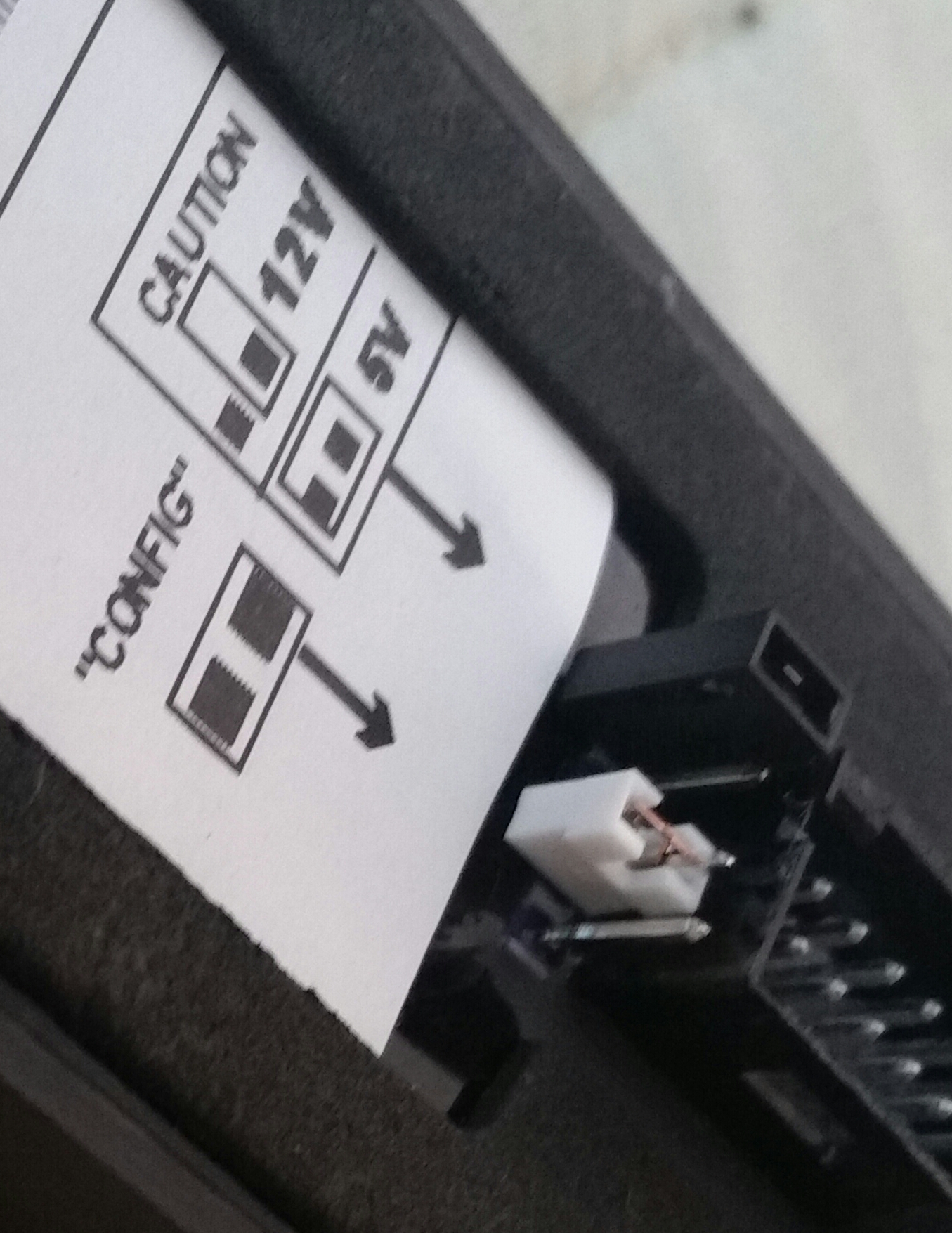 'Config' buttons marked on Essex keypad