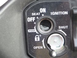 Ignition keyway open.... Ignition keyway open....