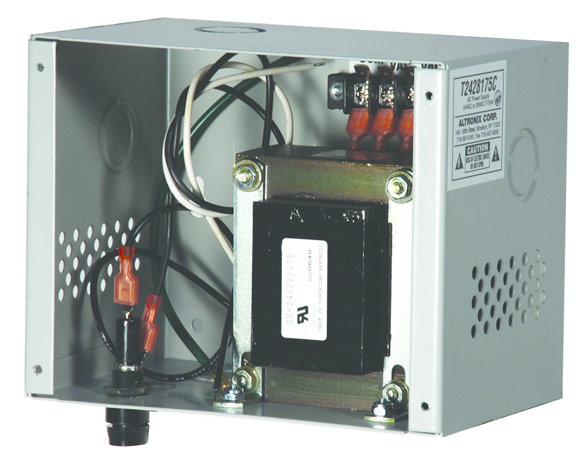 Altronix transformer in metal enclosure