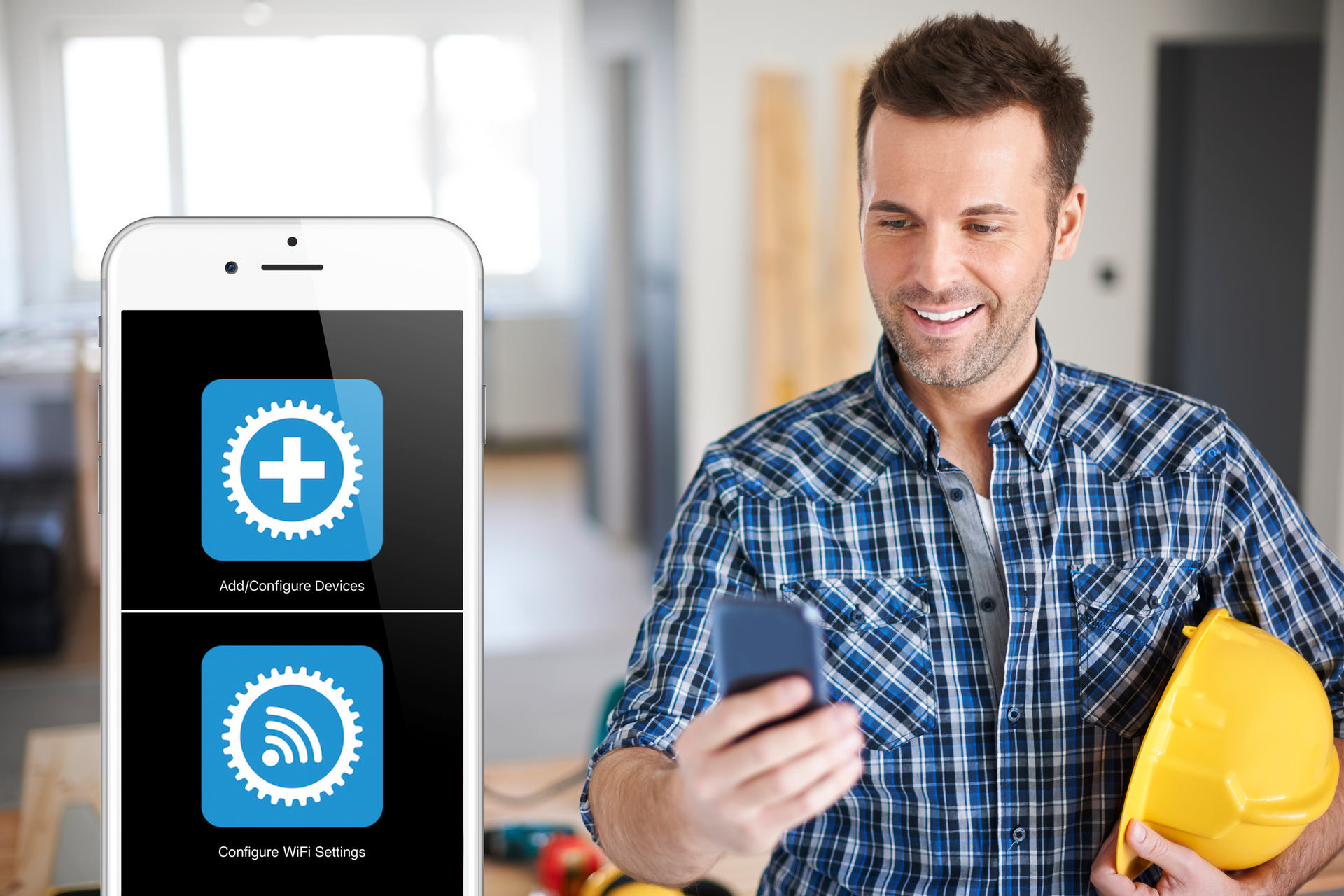 ClareControls setup via smartphone