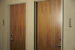 Hotel doors fall under ANSI/UL 294, Standard for Access Control Units. Shown are guestroom doors at the Hyatt Centric The Loop Chicago Hotel doors fall under ANSI/UL 294, Standard for Access Control Units. Shown are guestroom doors at the Hyatt Centric The Loop Chicago