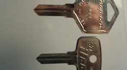 Original key blank and Ilco replacement