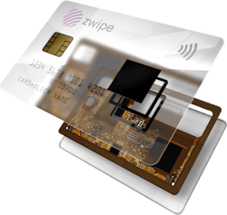 Biometric-enabled card from Zwipe