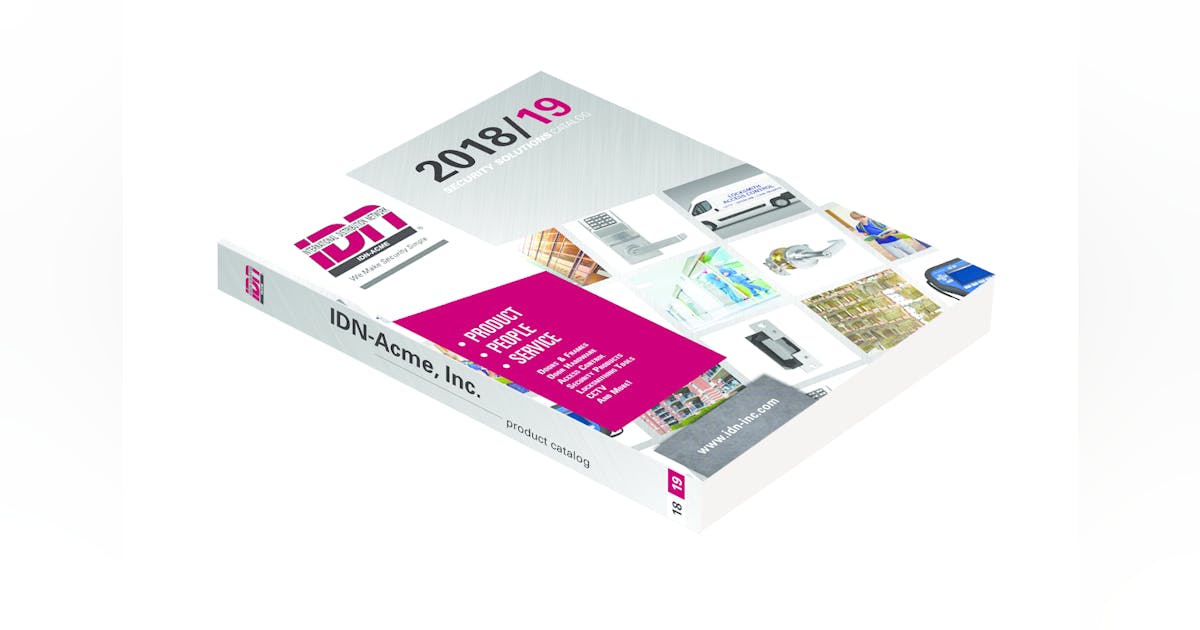 IDNACME Releases 2018/2019 Print Catalog Locksmith Ledger