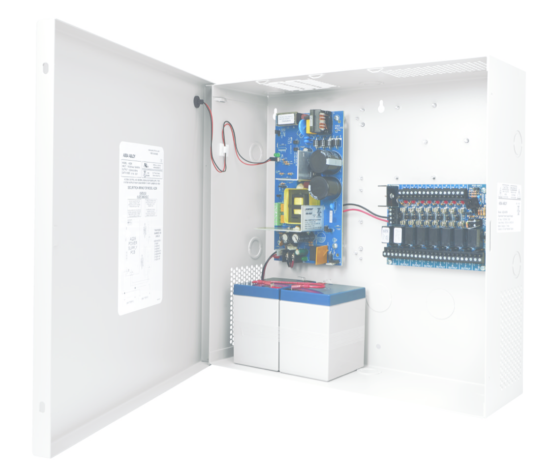 Securitron AQD6 Series switching power supplies from ASSA ABLOY Electronic Security Hardware are dual voltage, UL listed, supervised units