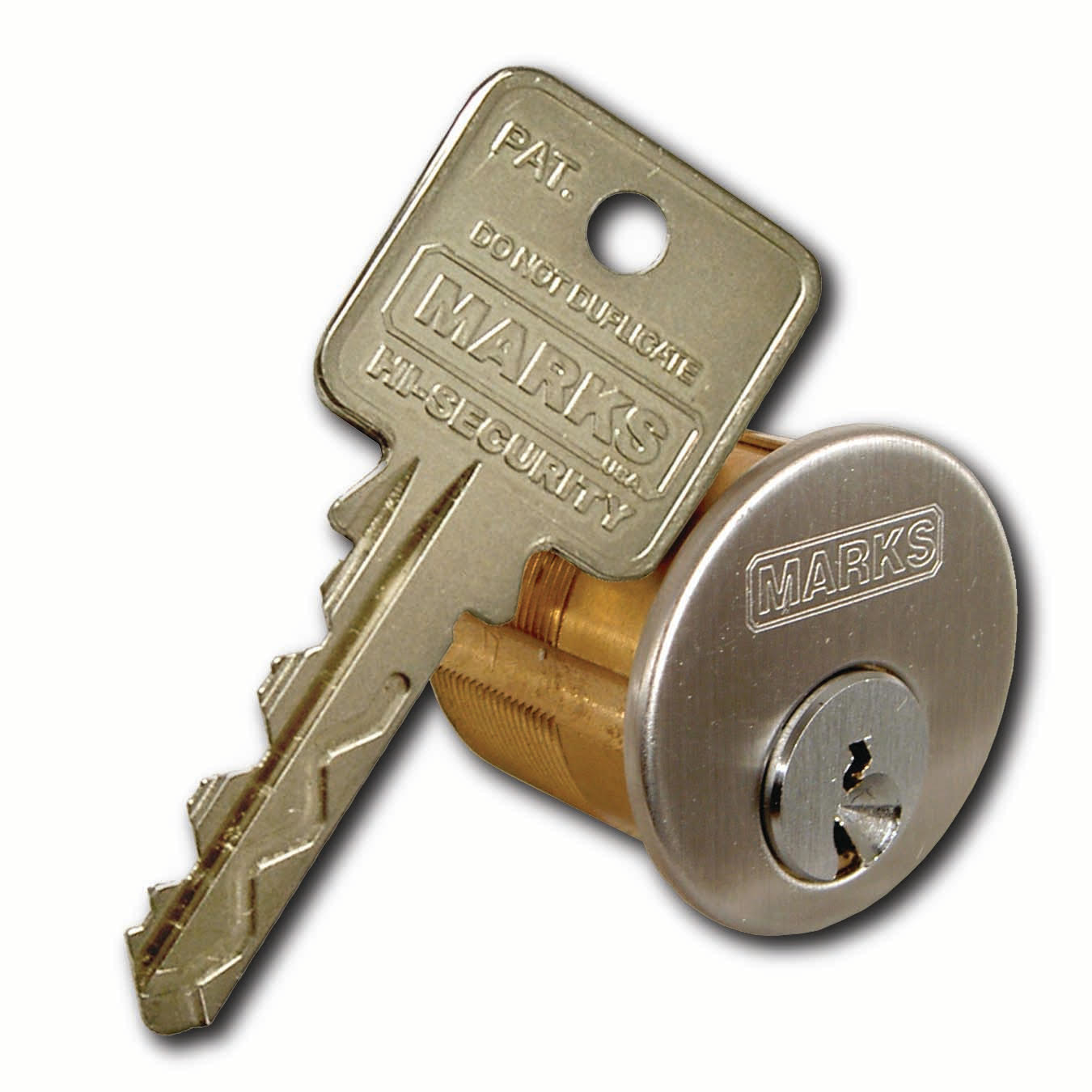 HIGH-SECURITY OFFSET-CAM LOCK WITH TWO RESTRICTED KEYS MEDECO® LOCK 