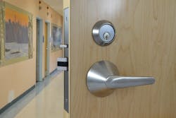 Hager Salto hallway door security solution Hager Salto hallway door security solution