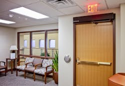 Code-compliant immediate egress Code-compliant immediate egress