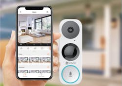 EZVIZ video doorbell offered through IML Security Supply EZVIZ video doorbell offered through IML Security Supply