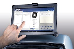 Operation of an electronic key cutting machine often is as simple as point and click. Operation of an electronic key cutting machine often is as simple as point and click.