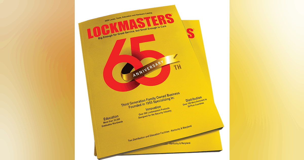 Lockmasters' 2020 Catalog Available Locksmith Ledger