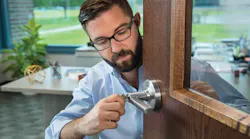 Schlage ALX series lock in use