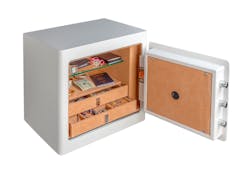 Gardall's JS1718-W-C has dedicated trays for jewelry. Gardall's JS1718-W-C has dedicated trays for jewelry.