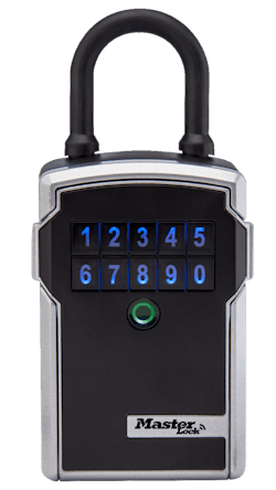 Master Lock Model 5440ENT portable lock box. Green signals that it is unlocked. Master Lock Model 5440ENT portable lock box. Green signals that it is unlocked.