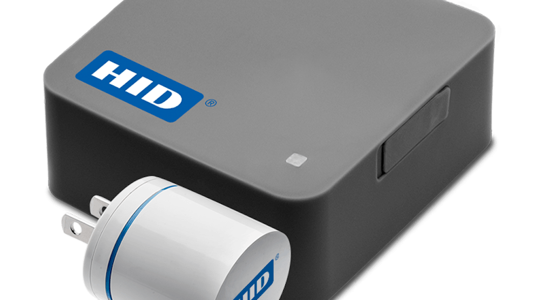 HID BluFi gateways communicate with beacons and access control software to monitor the beacons&apos; position.