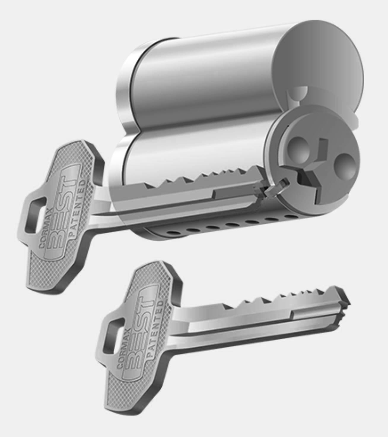 BEST Cormax2 SFIC cylinders and keys