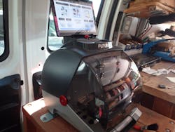 The Futura Auto with the Lenovo tablet mounted on top The Futura Auto with the Lenovo tablet mounted on top