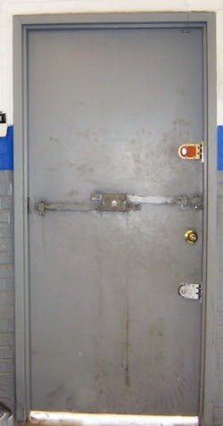 An old Fox Police Lock still in use. An old Fox Police Lock still in use.