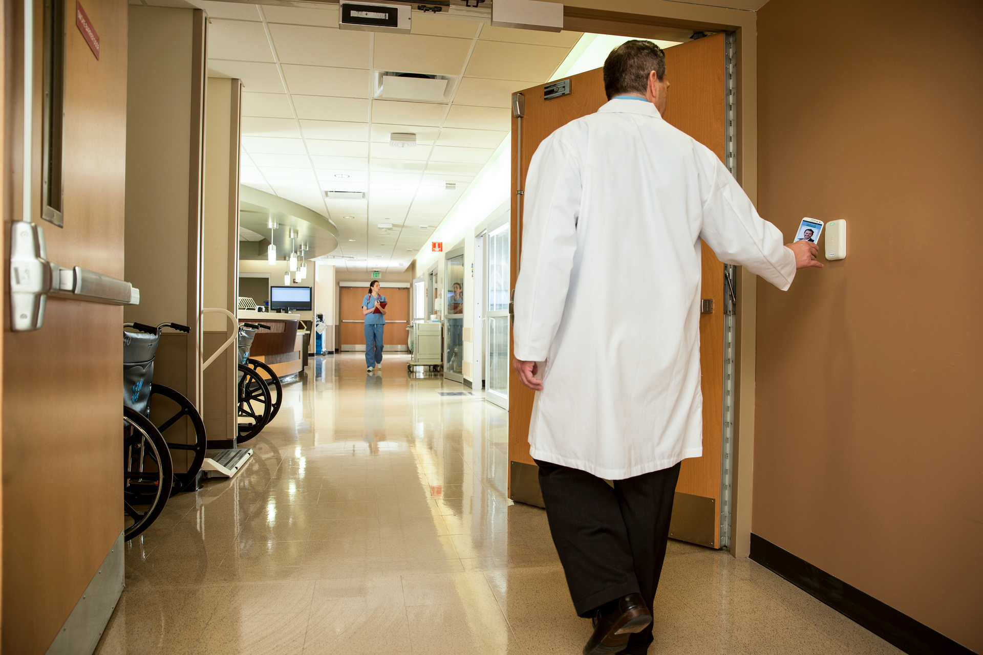 Not all doors require high-tech and high-price electronic access control.