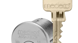 Medeco's new M4 high-security cylinder and key