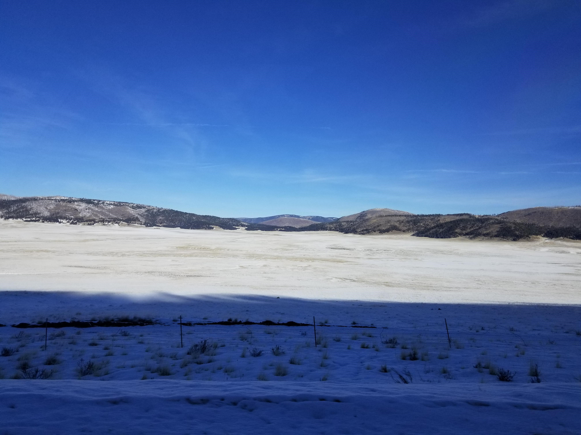 The job was at an administration building in the Valles Caldera National Preserve in the Jemez Mountains.