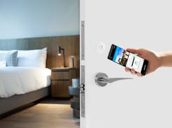 Mobile Access enables hotel guests to use their own phones as their credential Mobile Access enables hotel guests to use their own phones as their credential
