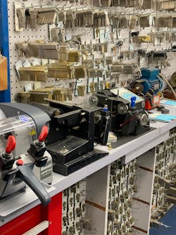 Key machines lined up at JC Magee Security Key machines lined up at JC Magee Security