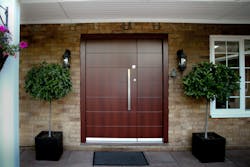Residential entry is another application for heavy-duty doors.