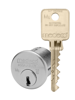 Medeco 4 provides the highest level of protection against physical attack. Medeco 4 is ANSI/BHMA 156.30/156.5 rated and UL 437 listed. A movable element in the key helps to protect against the threat of 3D printing. Medeco 4 provides the highest level of protection against physical attack. Medeco 4 is ANSI/BHMA 156.30/156.5 rated and UL 437 listed. A movable element in the key helps to protect against the threat of 3D printing.