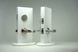 The m-Genius-P, without the privacy indicator, left, and the m-Genius-C The m-Genius-P, without the privacy indicator, left, and the m-Genius-C