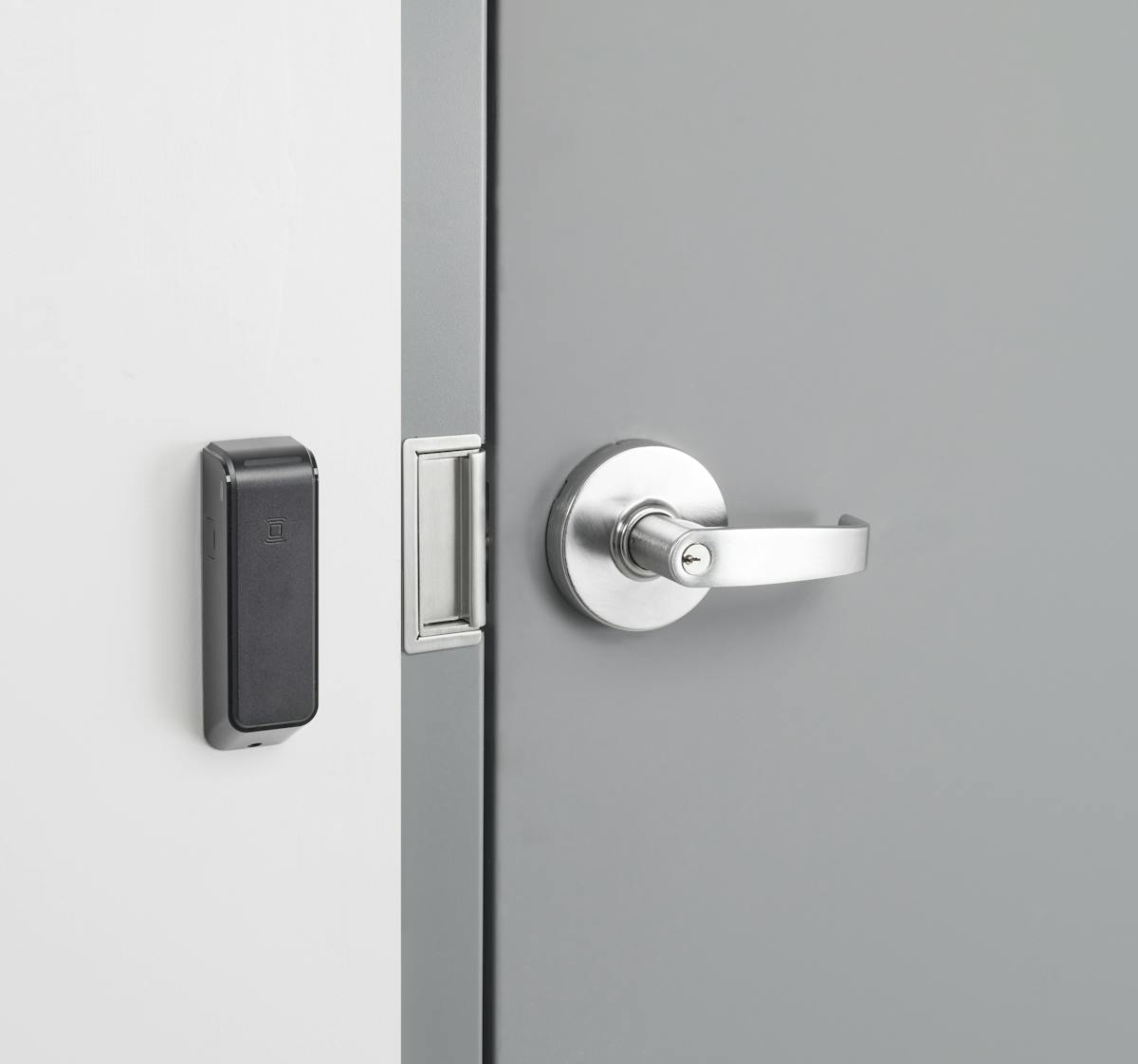 Assess the health of the door and frame when installing an electric strike.